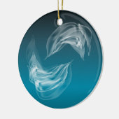 抽象芸術ドルフィンズ遊 セラミックオーナメント (左)