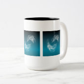 抽象芸術ドルフィンズ遊 ツートーンマグカップ (正面右)