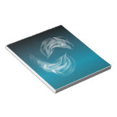 抽象芸術ドルフィンズ遊 ノートパッド (アングル)