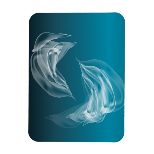 抽象芸術ドルフィンズ遊 マグネット (縦)