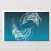 抽象芸術ドルフィンズ遊 便箋 (正面/裏面)