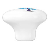 抽象芸術ドルフィンセラミックノブ セラミックノブ (側面)