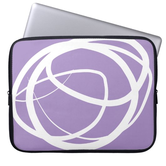 抽象芸術ドローデザイン電子バッグ ラップトップスリーブ (正面)