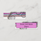 抽象芸術ドードルウォーター色ピンク,ブッククラブ コーリングカード (正面/裏面)