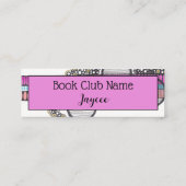 抽象芸術ドードルウォーター色ピンク,ブッククラブ コーリングカード (裏面)