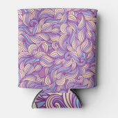 抽象芸術ドードル波：クリエイティブ背景。 缶クーラー (正面)