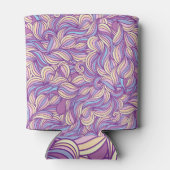 抽象芸術ドードル波：クリエイティブ背景。 缶クーラー (裏面)