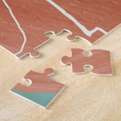 抽象芸術ドードル：水彩ミニマリストアート ジグソーパズル (側面)