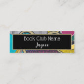 抽象芸術ドールアート,流れる形,ブックマーク コーリングカード (裏面)