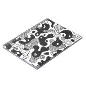 抽象芸術ドールスタイル迷彩服、黒 ノートブック (左側)