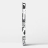 抽象芸術ドールスタイル迷彩服、黒 Case-Mate iPhoneケース (裏面 / 左)