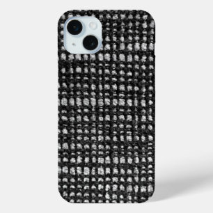 抽象芸術ニット組織 iPhone 15 MINIケース