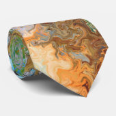 抽象芸術ニュートラルカラーズネックタイ ネクタイ (ロール)