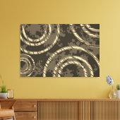 抽象芸術ニュートラルサークル キャンバスプリント (インサイチュ (リビング))