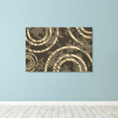 抽象芸術ニュートラルサークル キャンバスプリント (インサイチュ (ウッドフロア))