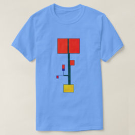 抽象芸術ニューモンドリアンスタイルアートプリント Tシャツ