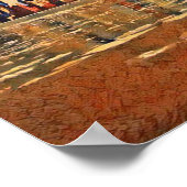 抽象芸術ニューヨークスカイライン ポスター (角)