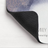 抽象芸術ネイビーブラックゴールドフォイル水彩洗剤 マウスパッド (コーナー)