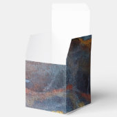 抽象芸術ネイビーブルー金ゴールド水色エレガントモダン フェイバーボックス (オープン)