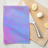 抽象芸術ネオンインク流 キッチンタオル (四つ折り)
