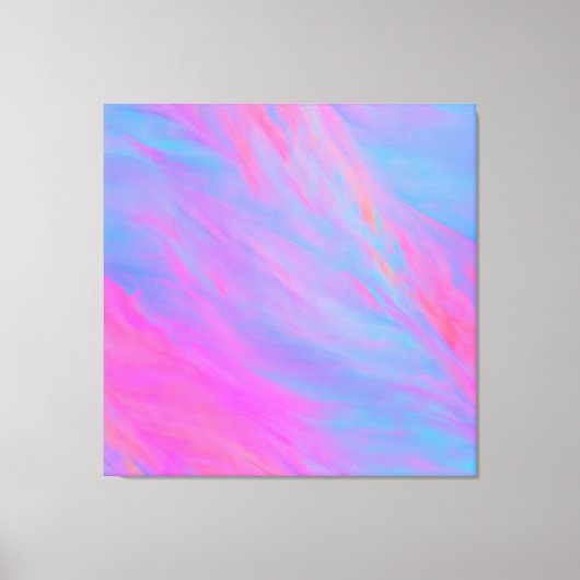 抽象芸術ネオンインク流 キャンバスプリント (正面)