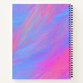 抽象芸術ネオンインク流 ノートブック (裏面)