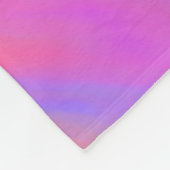 抽象芸術ネオンインク流 フリースブランケット (角)