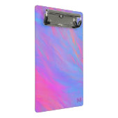 抽象芸術ネオンインク流 ミニクリップボード (アングル)