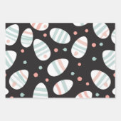 抽象芸術ネオンイースターエッグラップ ラッピングペーパーシート (正面3)