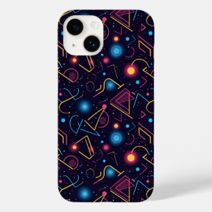抽象芸術ネオン幾何形状デザイン Case-Mate iPhone 14ケース