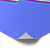 抽象芸術ネオン線 ポスター (角)