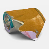 抽象芸術ネックタイ金ゴールド#8 ネクタイ (ロール)