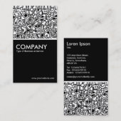 抽象芸術ネットワーク – 黒 名刺 (正面/裏面)