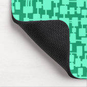 抽象芸術ネットワーク – 099765上のターコイズ マウスパッド (コーナー)