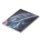 抽象芸術ネブラブルーとパープル ノートパッド (回転)