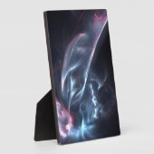 抽象芸術ネブラブルーとパープル フォトプラーク (側面)