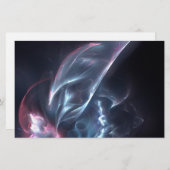 抽象芸術ネブラブルーとパープル 便箋 (正面/裏面)