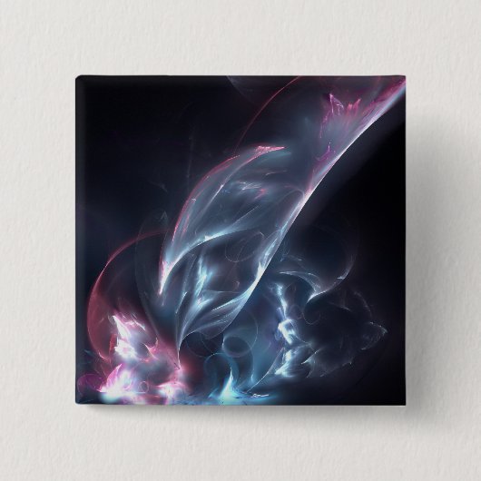 抽象芸術ネブラブルーとパープル 缶バッジ (正面)