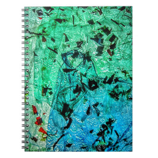 抽象芸術ノートブック,緑の抽象芸術,アイロンをかけたプラスチック ノートブック