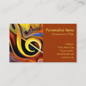 抽象芸術ノートミュージシャン 名刺 (正面)