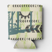 抽象芸術ハイテク背景 缶クーラー (裏面)