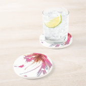 抽象芸術ハイビスカスフラワー コースター (側面)