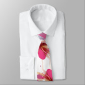 抽象芸術ハイビスカスフラワー ネクタイ (タイ)