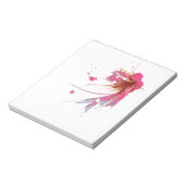 抽象芸術ハイビスカスフラワー ノートパッド (回転)