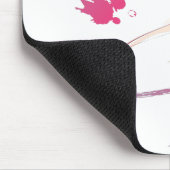 抽象芸術ハイビスカスフラワー マウスパッド (コーナー)