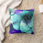 抽象芸術ハイビスカスフローラ クッション (ブランケット)