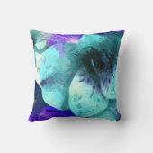 抽象芸術ハイビスカスフローラ クッション (裏面)