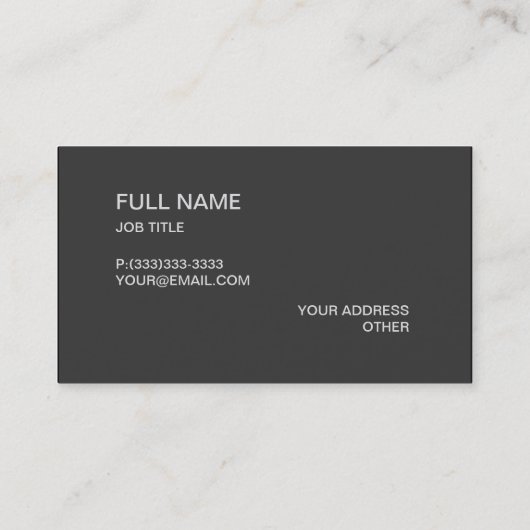 抽象芸術ハイビスカスモダン花 名刺 (裏面)