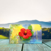 抽象芸術ハイビスカスモダン花