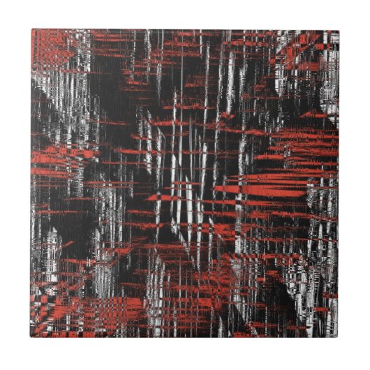 抽象芸術ハッシュラベル タイル (正面)